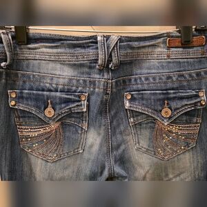 Almost Famous Destroyed Denim Jeans 9